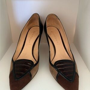 Casadei Patent Leather D’Orsay Pumps